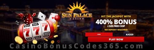 Sun Palace Casino Welcome Bonus 