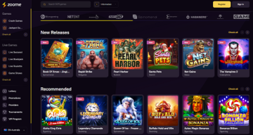 top zoome casino games